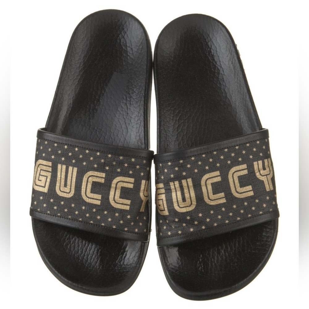 Gucci Double G black rubber sandals 37 EU Rubber - Picture 1 of 9